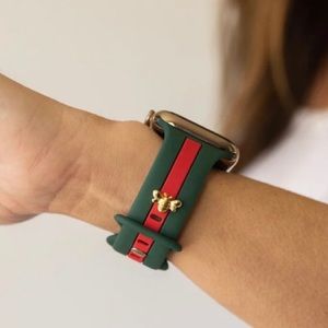 Gucci red green colors apple strawberry avocado brand band